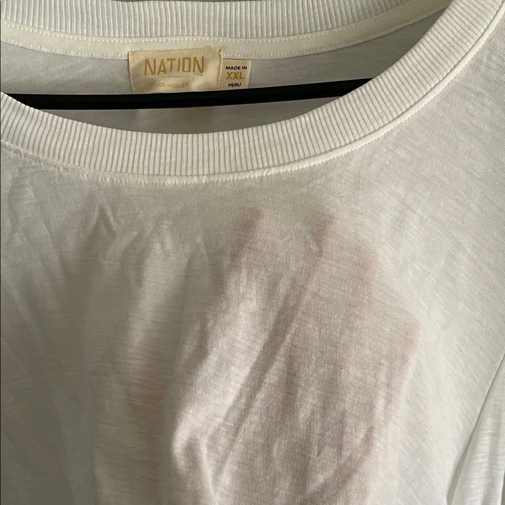 Nation LTD White Long-Sleeve Top with Smocked Cuffs - Picture 3 of 7